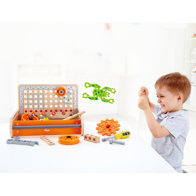 Compact Junior Inventor 32 Piece Science Experiment Toolbox Educational Set