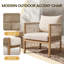 Ensemble de 2 chaises d'appoint d'extérieur en rotin-1713121326