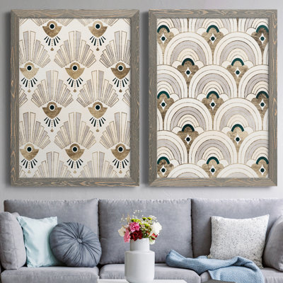" Deco Patterning III " 2 Piece Art Color Photography Print