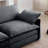 2-Seater Corduroy Sofa  (Grey)