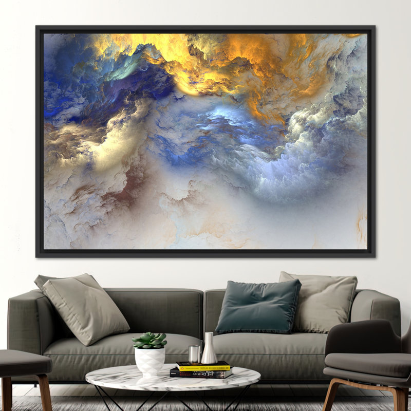 Print on Canvas, 20 cm H x 30 cm W, Black Floater Framed