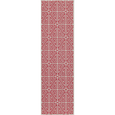 Tapis intérieur / extérieur rouge Irita