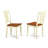 5 Piece Kitchen Table & Chairs Set Includes a Rectangle Dining Room Table with Dropleaf and 4 Dining Chairs, 36x54 Inch, Buttermilk & Cherry-626802711-630024022-618072146