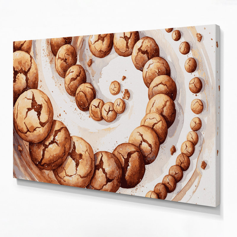 Art mural sur toile, Desserts Snickerdoodles, H 20 po x l 30 po