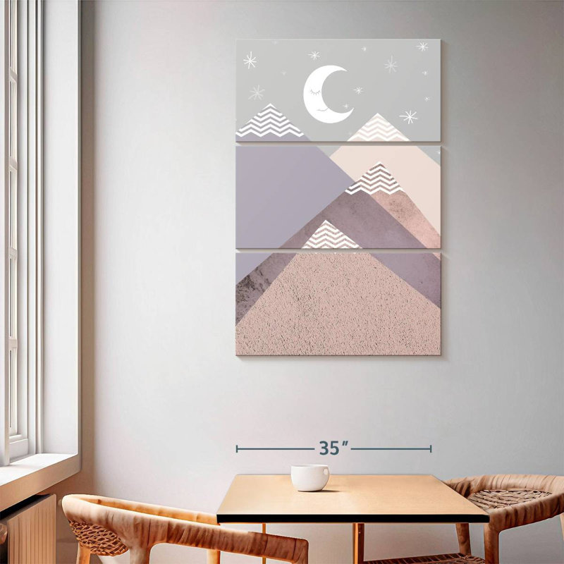 Avery Scandi Nursery Mountains, H 65 po x l 42 po