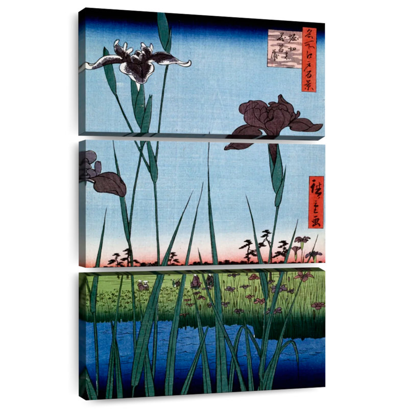 Harnek Irises At Horikiri, H 38 po x l 24 po