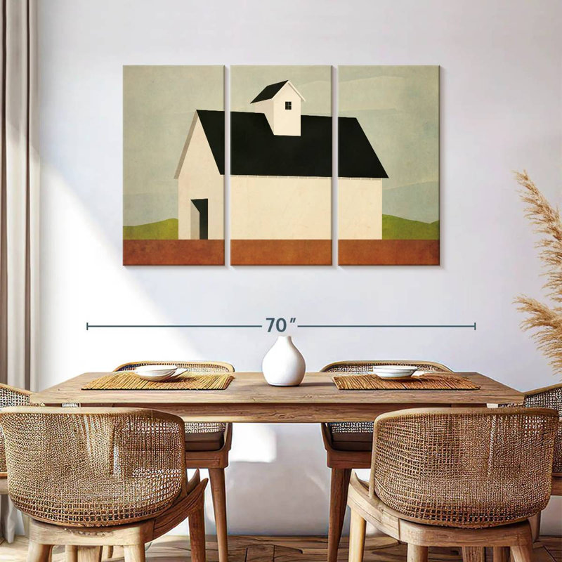 Lilie Fall Barn, 36" H x 57" W