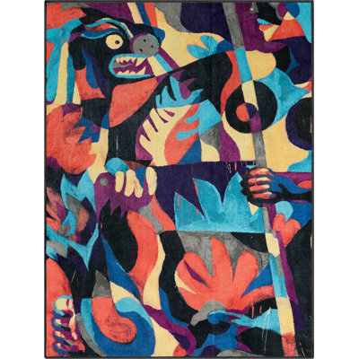 Tapis multicolore à motifs abstraits Well Woven x Misha Tyutyunik