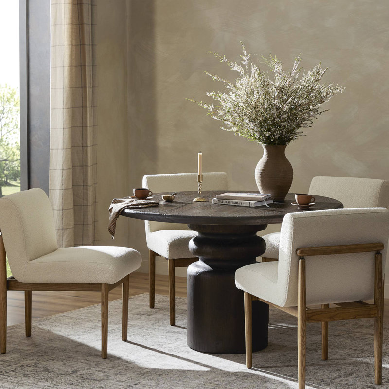 Kerrville Round Pine Wood Dining Table