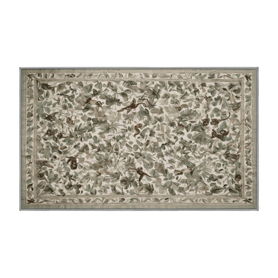 Machine Washable Gray Area Rug