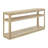 Mariet Wood Sofa Console Table With Shelves