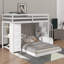 Lit superposé simple sur double avec tiroirs à niveaux et escalier de rangement polyvalent-1880217571