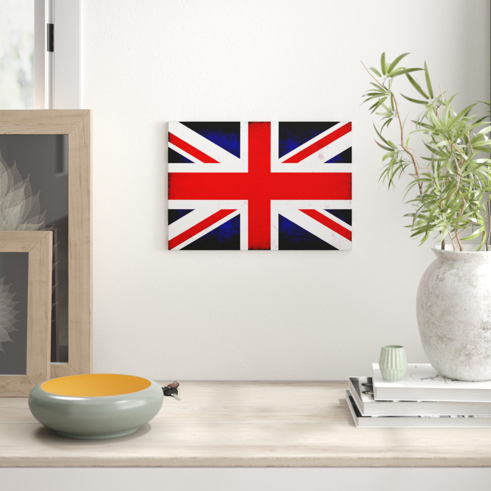 Union Jack British Flag - Wrapped Canvas