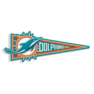 NFL Miami Dolphins Pennant Sign