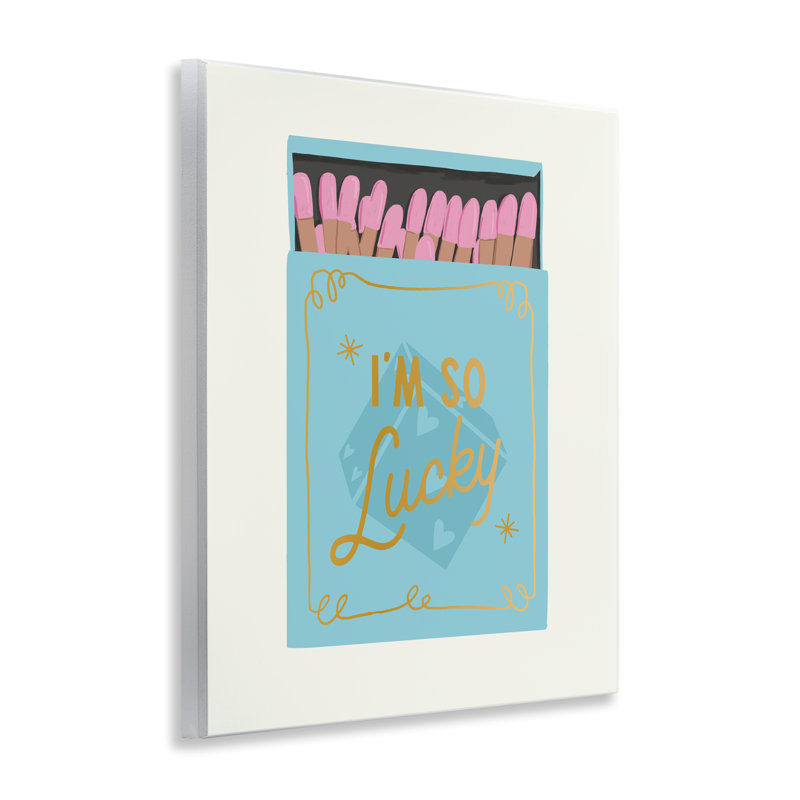 «I'm So Lucky Matchbox», plaque murale par Cherrywood Lane