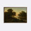 River Landscape Print by Alexandre Calame