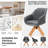 Iridessa Faux Leather Swivel Armchair-1066340802