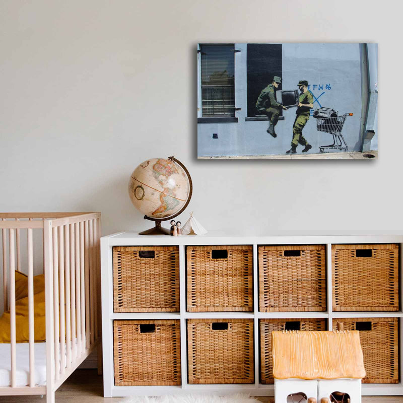 Soldat avec charrette, toile de soldat