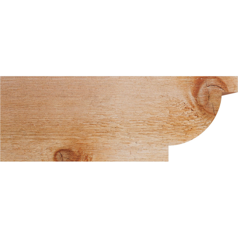 Alpine Rough Sawn, Cèdre rouge, H 6 po x l 16 po x P 4 po