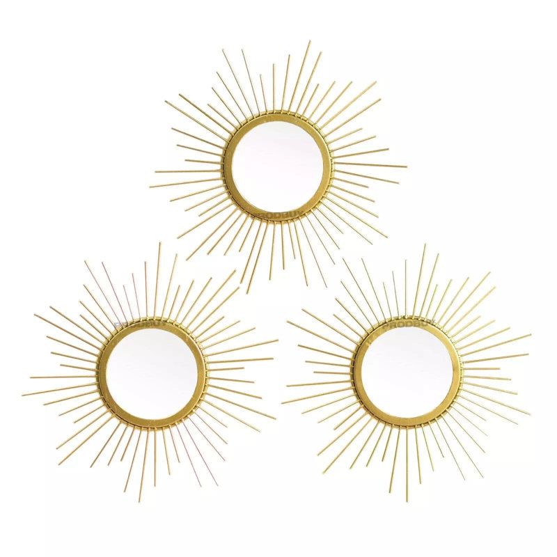 Metal Sunburst Mirror
