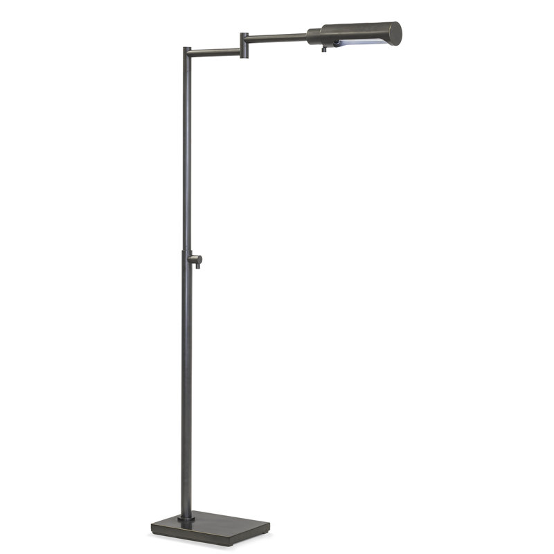 Noble 57.5" Swing Arm Floor Lamp, Black, Oil Rubbed Bronze
