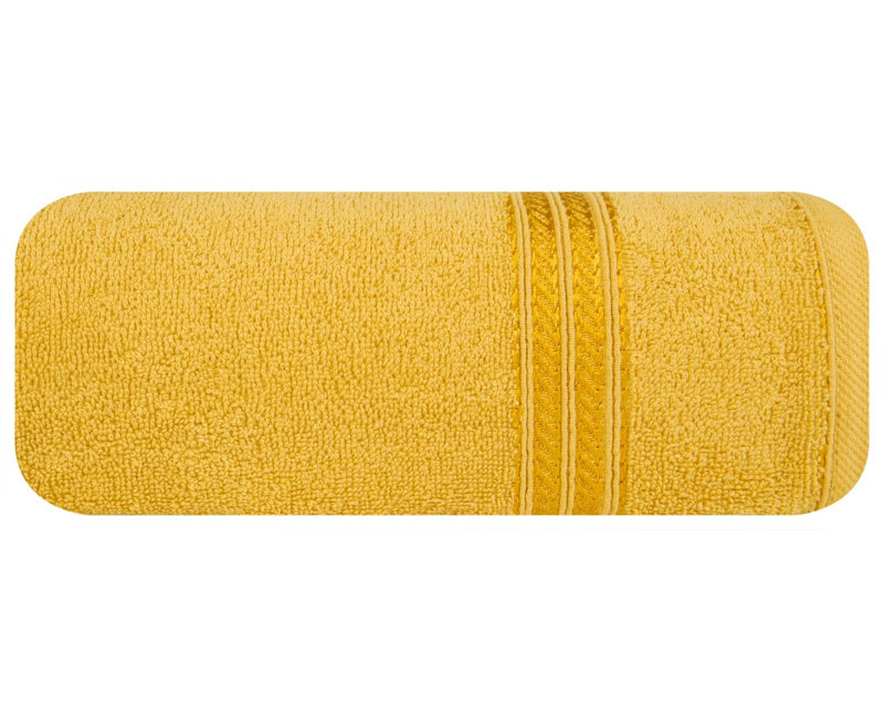 Hiranur Midweight Jacquard Hand Towel, Mustard