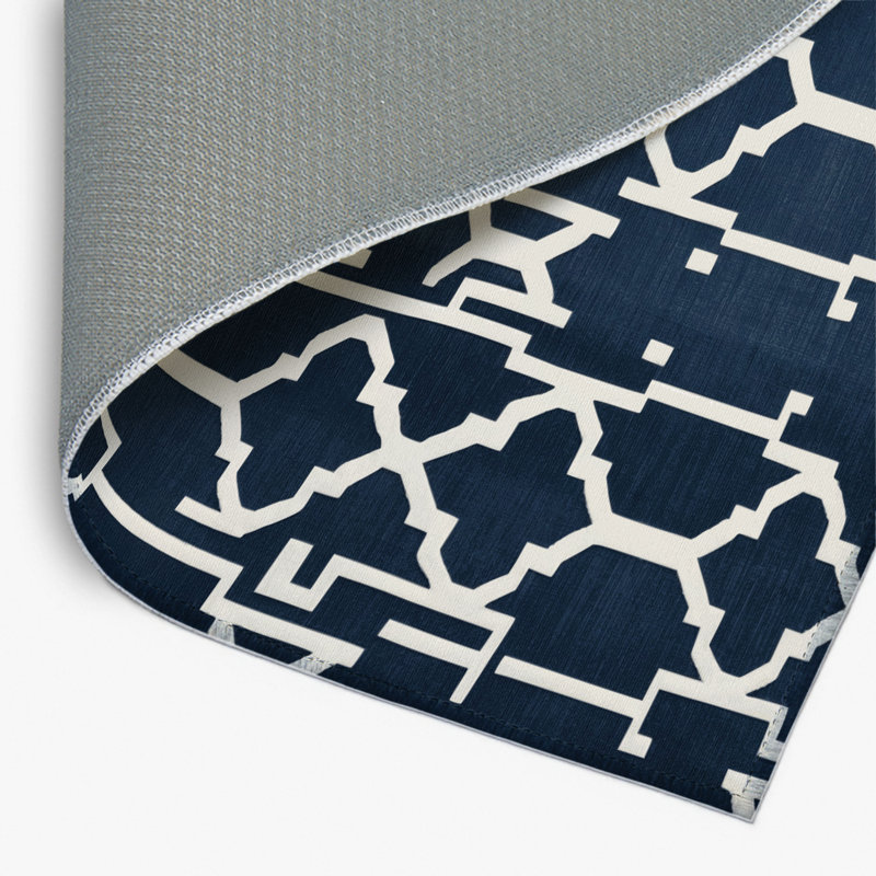 Tapis gris intérieur et extérieur Trellis, Rectangulaire 8 pi x 10 pi