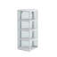 Glass Door Wall Mounted Corner Cabinet With Featuring Four-Tier Storage For Bedroom