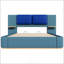 Grand lit plateforme tapissier avec panneau-285776423-285776421