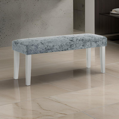 Banc rembourré en velours Miori