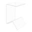 Table de bout en acrylique transparent pour table d'appoint 22,05 lb table de bout autoportante à base triangulaire pour le salon, la chambre et le café
