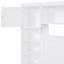 Grand lit blanc avec choix de rangement polyvalents - Armoire, tablette et tiroir Des connexions spacieuses, multifonctionnelles et électriques pour rehausser votre style de vie-1738079504