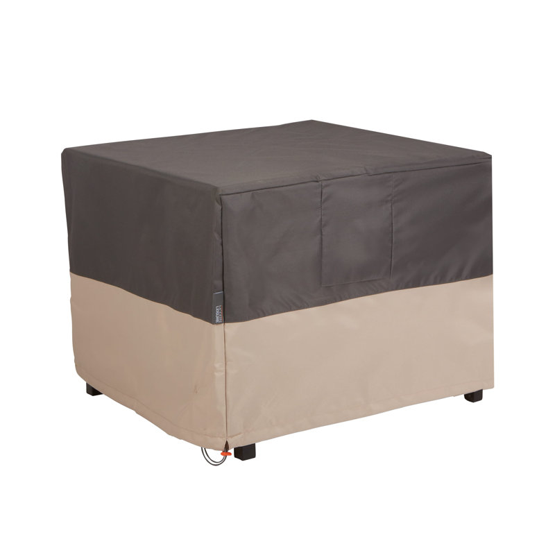 Housse pour table de foyer moderne carrée Modern Leisure Renaissance, 42 po x H 22 po, gris