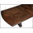 Traditional Extendable Dining Table with Decorative Pediments – Oak Veneer, Dark Oak Finish, Seats 8 (Table Only)
