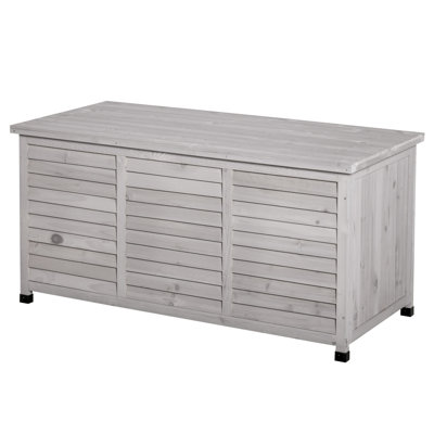 Outsunny 75 Gallon Wooden Deck Box