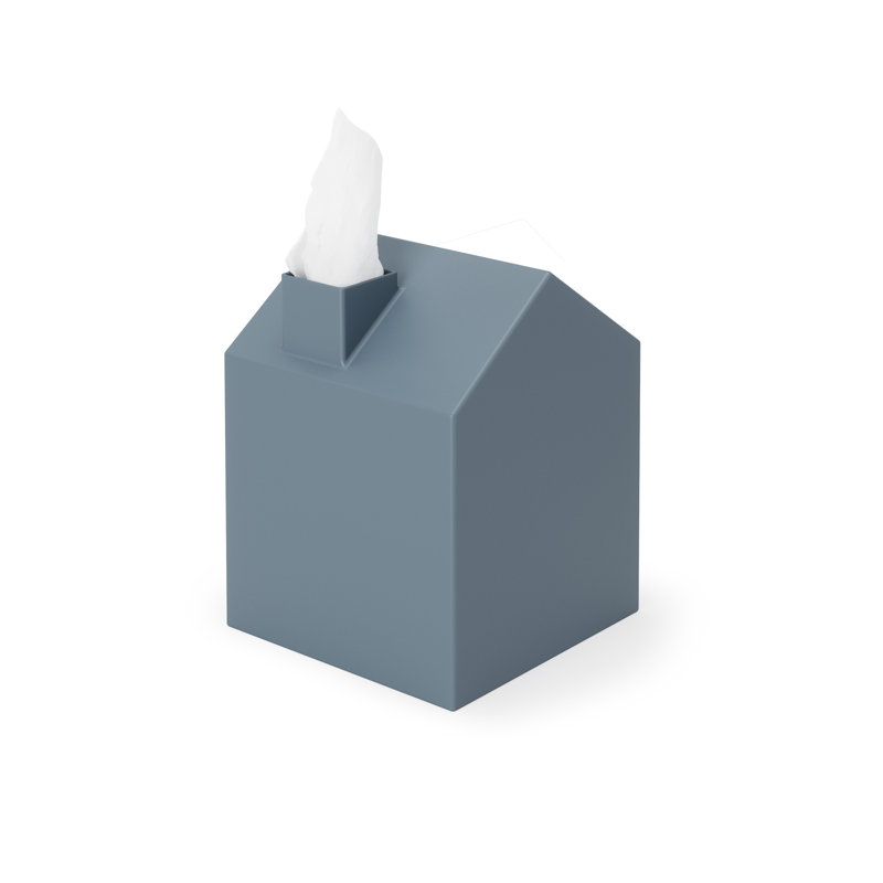 Couvre-boîte de papiers-mouchoirs Casa, Bleu ardoise