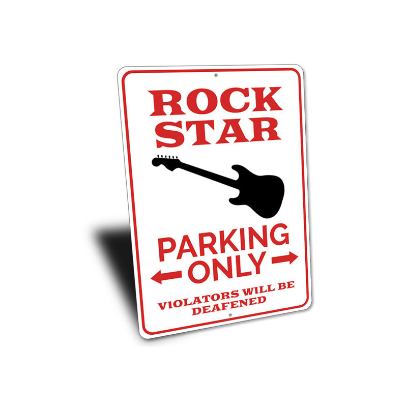 Enseigne Rock Star, H 14 po x l 10 po x P 0,04 po