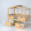 Lits pour enfants peu encombrants avec rangement, chambre d'enfant simple en bois aggloméré en bois aggloméré