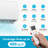 Air Conditioner 12000 BTU Mini Split AC/Heating System, 600 Sq.ft Coverage, 19 SEER2, 115V-120126988
