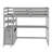 Ertis Twin 2 Drawer Solid Wood Loft Bed with Built-in-Desk by Harriet Bee-1170748845