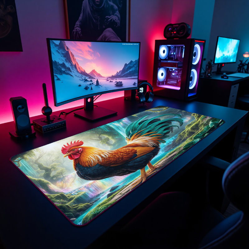 Polyester Desk Pad, 31.5x15.5