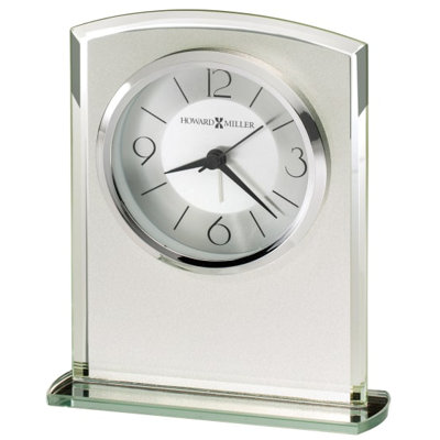 Glamour Modern & Contemporary Quartz movement / Crystal Tabletop Clock with Alarm