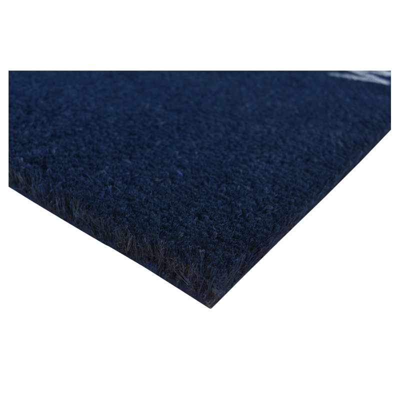 Kasper Non-Slip Doormat, 24" W x 36" L, Blue