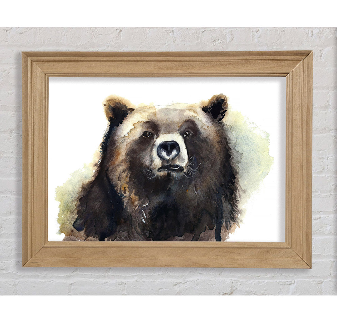 Grumpy Bear Gerahmter Druck Wandkunst