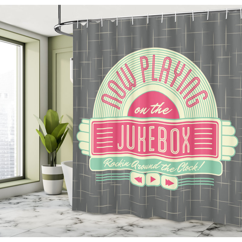 Shower Curtain with Hooks Included, 84"H x 69"W