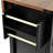 Rolling Kitchen Island With 2 Sliding Barn Doors And Power, 53.7" Drop Leaf, Spice Rack, Wheels For Home Kitchen, Black Finish Cart Doors, Power Outlet, Dark-1874495322
