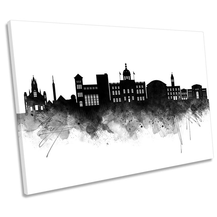 Concord Abstract City Skyline - Wrapped Canvas Print
