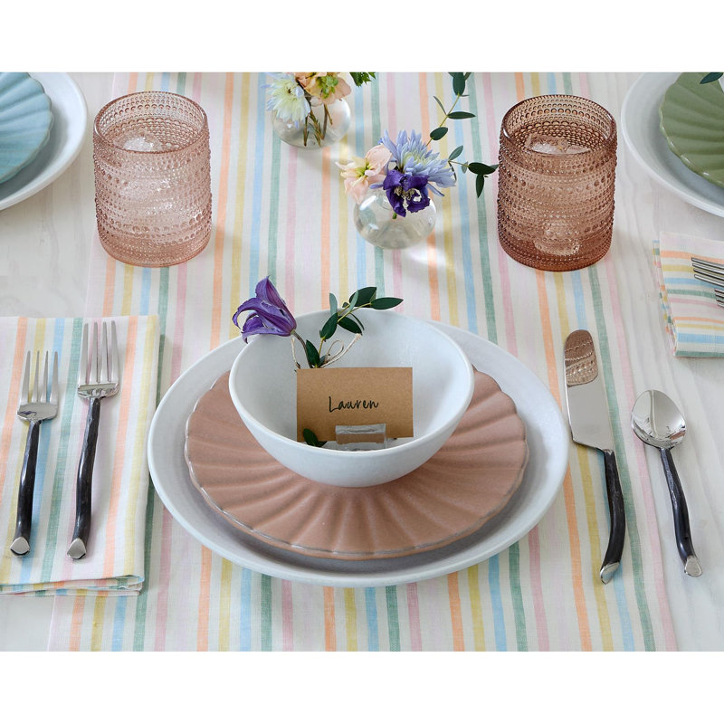 Julia - 100% Pure Linen Table Runner, 60" x 14"