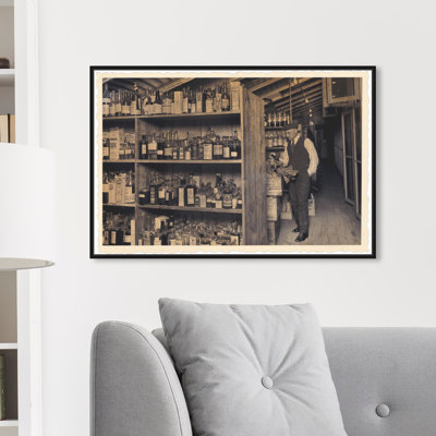 «All Ceux Old Bottles», reproduction de photo sur toile tendue