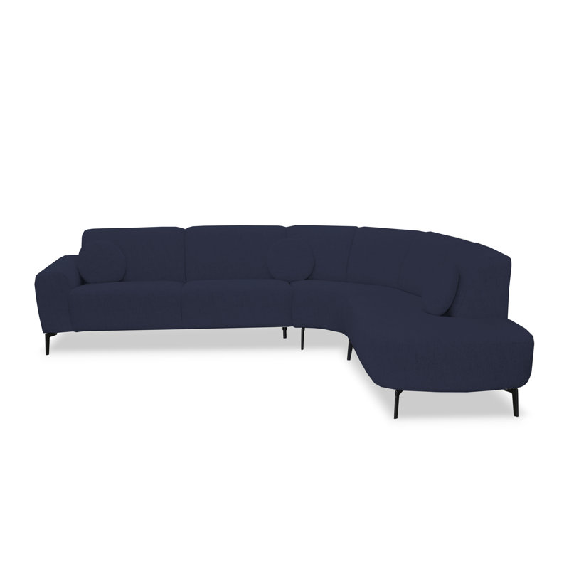 5 Seater Corner Sofa , Navy, Right Hand Facing